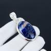 Sodalite Gemstone Pendant, Natural Sodalite Gemstone Handmade 925 Sterling Silver Pendant For Women Pendant For Gifts