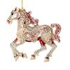 Horse Christmas Ornaments Sparkly Rhinestone Horse Hanging Decoration Acrylic Christmas Tree Ornament for Winter Xmas Party Supplies Holiday Home