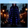 Adult Cloak Cosplay Light Up Features Fleece Fabric Halloween Ghost Dress Demon