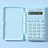 Mini Calculator Flip Cover 8 Digits Big Buttons Large LCD Display Battery Operated Portable Student Finance Desktop Calculator Office Supplies