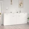 VidaXL Buffet, White, 160x36x75 Cm, Engineered Wood, Buffet Table, Cabinet with 4 Doors & 2 Drawers, Organizer 3074927