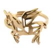 [P7036] - Designer Ring Steel 'Licorne My Unicorn' Rose Gold (gold Pink) - 15x15 Mm