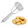 Stainless Steel Potato Masher Ricer Puree Garlic Presser Vegetable Fruit Press Maker Gadget Kitchen