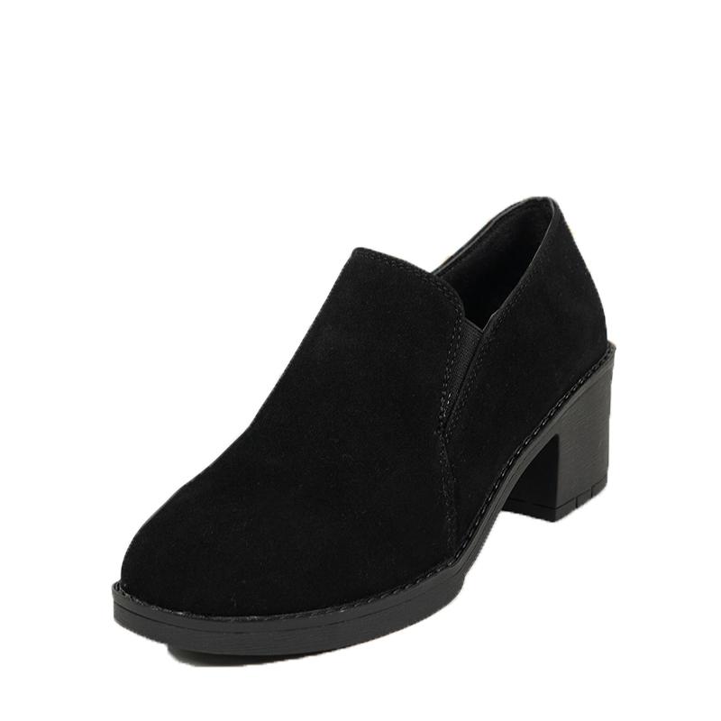 Women Ankle Boots Chunky Suede High Heels Shoes Wnter New Brand Casual Retro Walking Pumps Fashion Comfort Short Boots Mujer