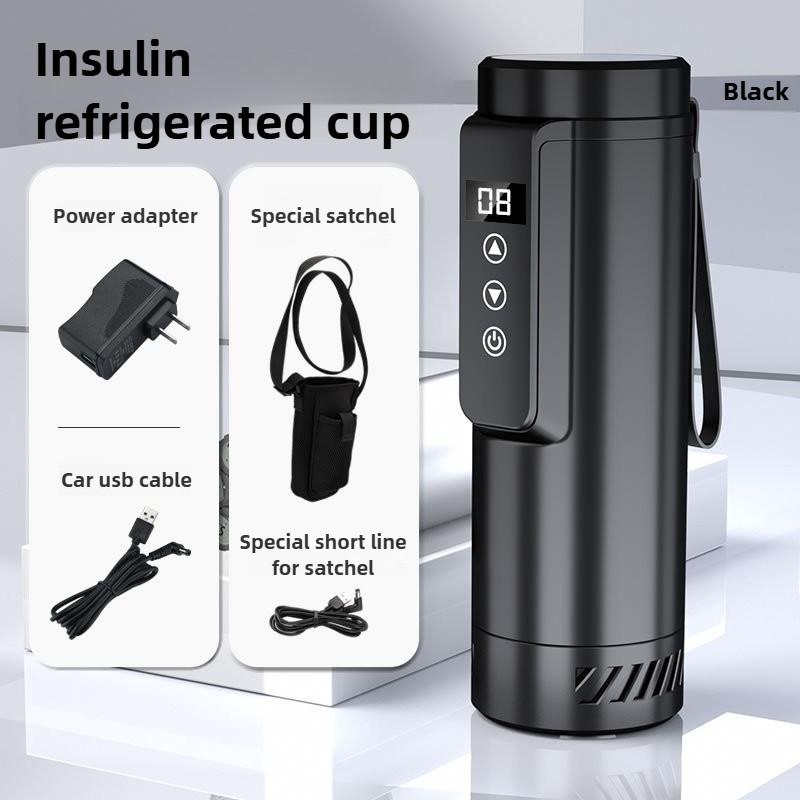 Insulin Refrigeration Cup Portable Growth Hormone Medicine Refrigeration Box Mini Semiconductor Car Refrigerator