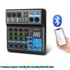 5-Channel USB Bluetooth DJ Mixer: Driver-Free Sound Card for Live Broadcast, Home, and Stage Use