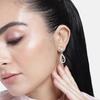 Women's Drop Earrings with Stones AD
