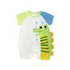 Baby Clothes Short Sleeve Romper Summer Newborn Coverall Baby Boy Girl Pajamas Unisex Preparing for Birth Gift Animal Pattern 3D Pattern Green 12M