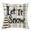 Christmas Decoration Pillowcase New Year Gift Christmas Tree Snowman Pillow Cover Home Room Decoration Sofa Cushion Cover