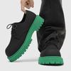 Men's Designer Derby Shoes Platform Sole Two-Tone Color Round Toe Elevator Casual Leather Shoes Ins Fashion Footwear Sneakers