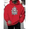 2025 New Style Men's Personalized United Nations Letter Print Hooded Sweatshirt Autumn Winter Casual
