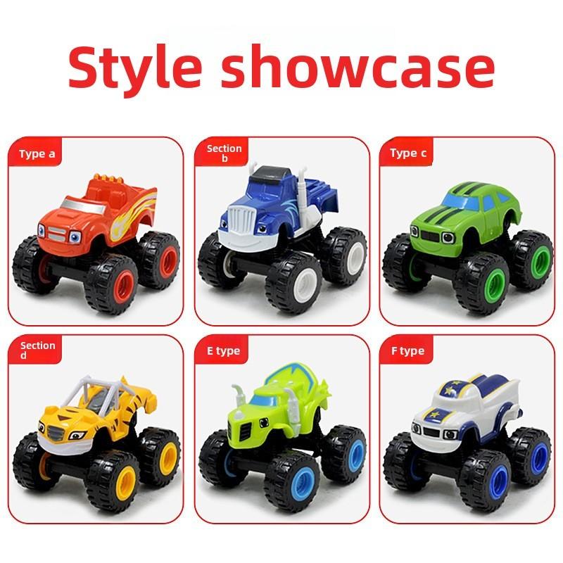 And Blaze The Monster Machines Vehicles Kids Toy Racer Cars Trucks Gift 6pcs Set