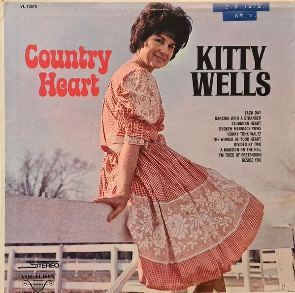 LP Record KITTY WELLS  Country Heart VL73875 MCA CORAL 1973 US Country Used