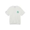 New MLB T Shirts Unisex White 3ATSD0133-50IVS