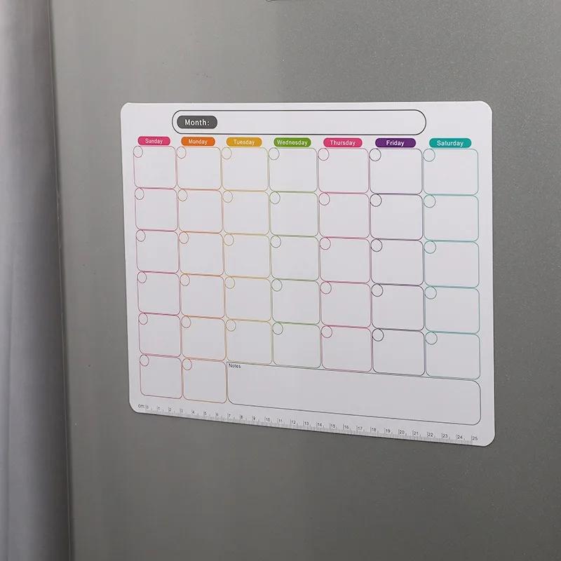 Memo Message Board Magnetic Refrigerator Stickers Reusable Erasable Note Pad Home Office Kitchen Reminder Weekly Planner Sticker