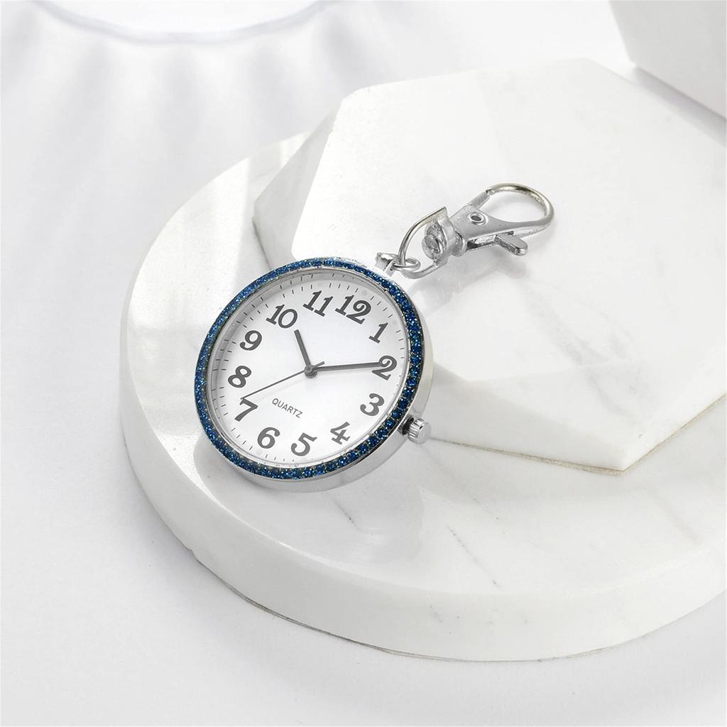 Lancardo Carabiner Nurse Pocket Easy To Perfect for Everyday Mountain Silver Watch, Watch, Watch, Keychain, Analog, Diamond, Trunk, Read, Use,