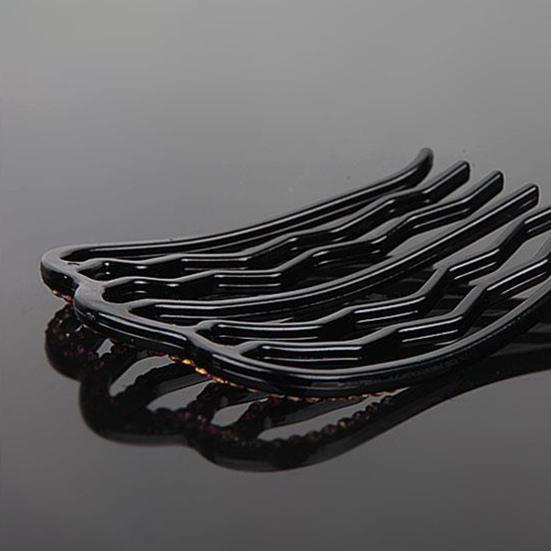 Hair Comb Cubic Zirconic Stable Waved Anti-slip Lightweight Hair Decoration Decorative Smooth Hair Bund Comb Hair Styling Tool