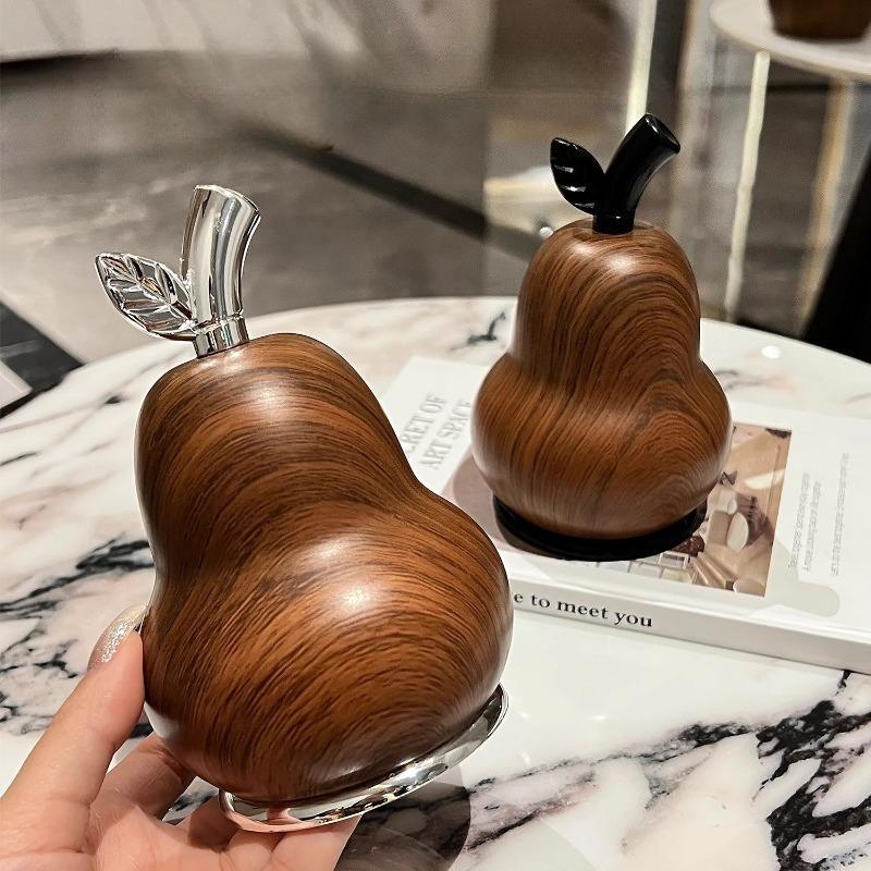 Toothpick Box Wood Grain Household High Aesthetic Dental Floss Storage Box Gourd Cotton Swab Dental Swab Tube