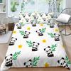 Panda Bear Bedding Sets Animal Duvet Cover Twin Full Single Size and Pillowcase Home Textile 3D Print Bedclothes for Kids Child