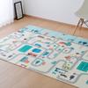 Hagiwara Rug Cushion Play Mat 148 X 196 Cm Wipeable Compact Storage Bag Included Approx. "Exload" Water-repellent Double-sided