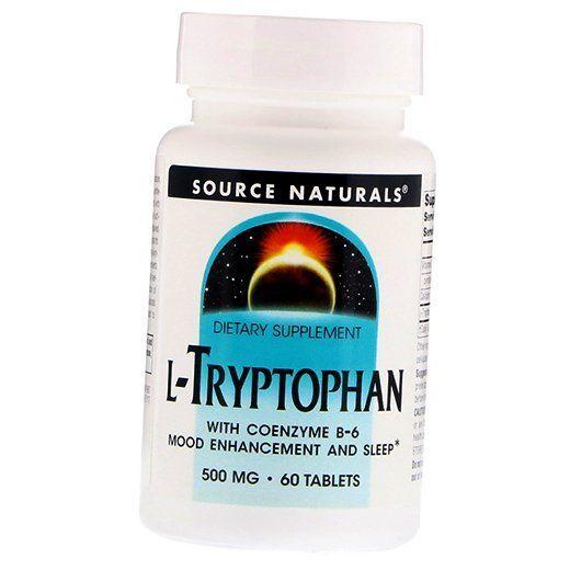 Tryptophan and Vitamin B6, L-Tryptophan with Coenzyme B-6, Source Naturals 60tab (27355004)