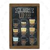 Chalkboard Art Coffee Menu Metal Sign Burger Bar Decorative Signs  Wall Kitchen Cafe Shop Home Art Craft Decor 30X20CM XP(947)A