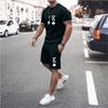 Summer Fashion Men's T-Shirt Shopping Set Tracksuits Casual Short Sleeves Holiday Style T-Shirt+Shorts Pants Suits Male Clothes