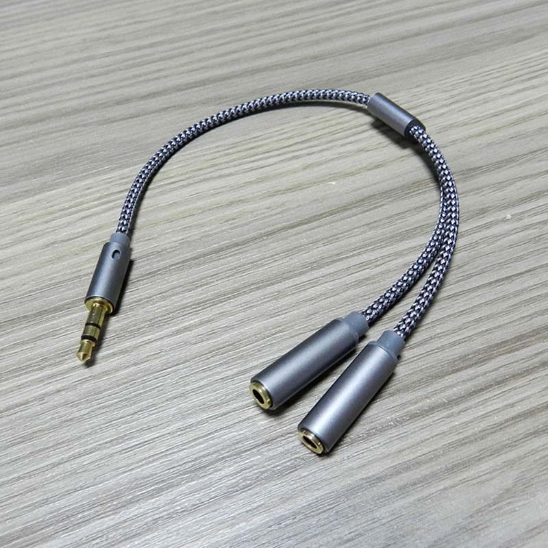 3.5mm Audio Splitter Y Jack 1 Male To 2 Female M/F 3.5mm Stereo Earphone Connector Adapter Earphone Accessories