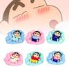6pcs Cloud Pajamas Crayon Shin Chan Toy Doll Pvc Model Desktop Decor Gifts Xmas