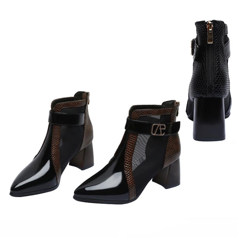 2024 Summer Fashion Brand High Heels Women Party Shoes Modern Ladies Square Heels 7cm Pointed Toe Lace Women Pumps D108