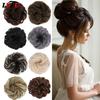 Synthetic Chignon Messy Scrunchies Elastic Band Hair Bun Straight Updo Hairpiece High Temperture Fiber Natural Fake Hair