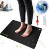 Grounding Mat for Sleep, Energy, Pain Relief, Inflammation, Balance, Anti-Slip PU Leather Grounding Mattress with Grounding Cord, Conductive Carbon