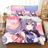 3D Game Genshin Impact Bedding Sets Keqing Xiao Duvet Cover Set Boys Adults Single Full Queen King Size Bed Linen