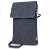 Smartphone Pouch Smartphone Shoulder Okayama Denim Crossbody Smartphone Pochette Indigo Blue [Need Network] Women's