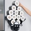 Cute and Fun Styling Sheep Toilet Paper Holder Punch-free Wall-mounted Toilet Paper Box Bath