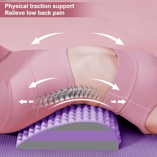 Neck Back Stretcher Cervical Spine Lower Back Pain Relief Massager EVA Cushion Sciatica Herniated Disc Scoliosis Lumbar Stretching Back Cracker