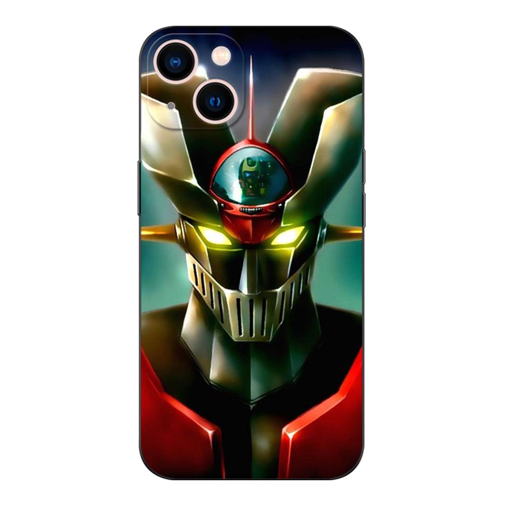 Black Tpu Case For Samsung Galaxy S22 S20 S21 FE PLUS ultra+S10 E Lite Back Cover UFO Robot Grendizer