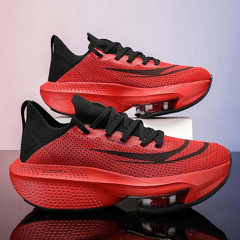 Marathon Air Cushion Men Sports Running Shoes Breathable Lightweight Women's Comfortable Athletic Nonskid Carbon Plate Sneakers