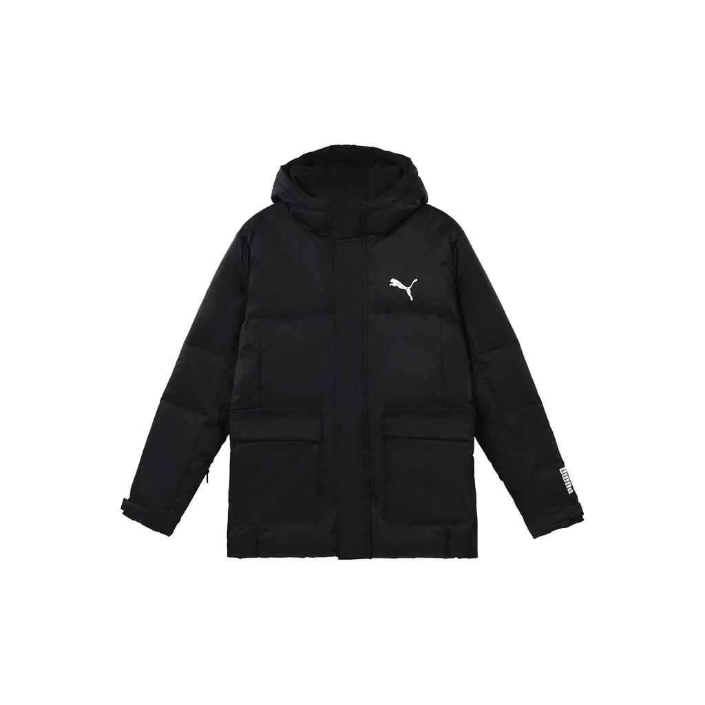 Puma Защитная пуховая повседневная куртка-пуховик Мужская Верхняя одежда Черный 586604-01