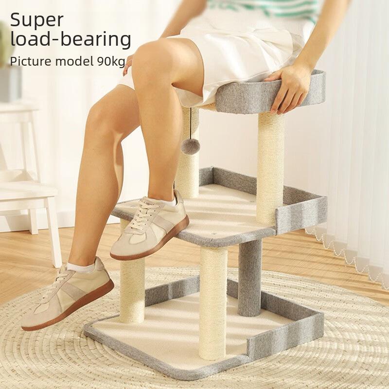 Cat Climbing Frame & Tree, Bed, Small Climber, Toys, Sisal Scratch Board, Supplies