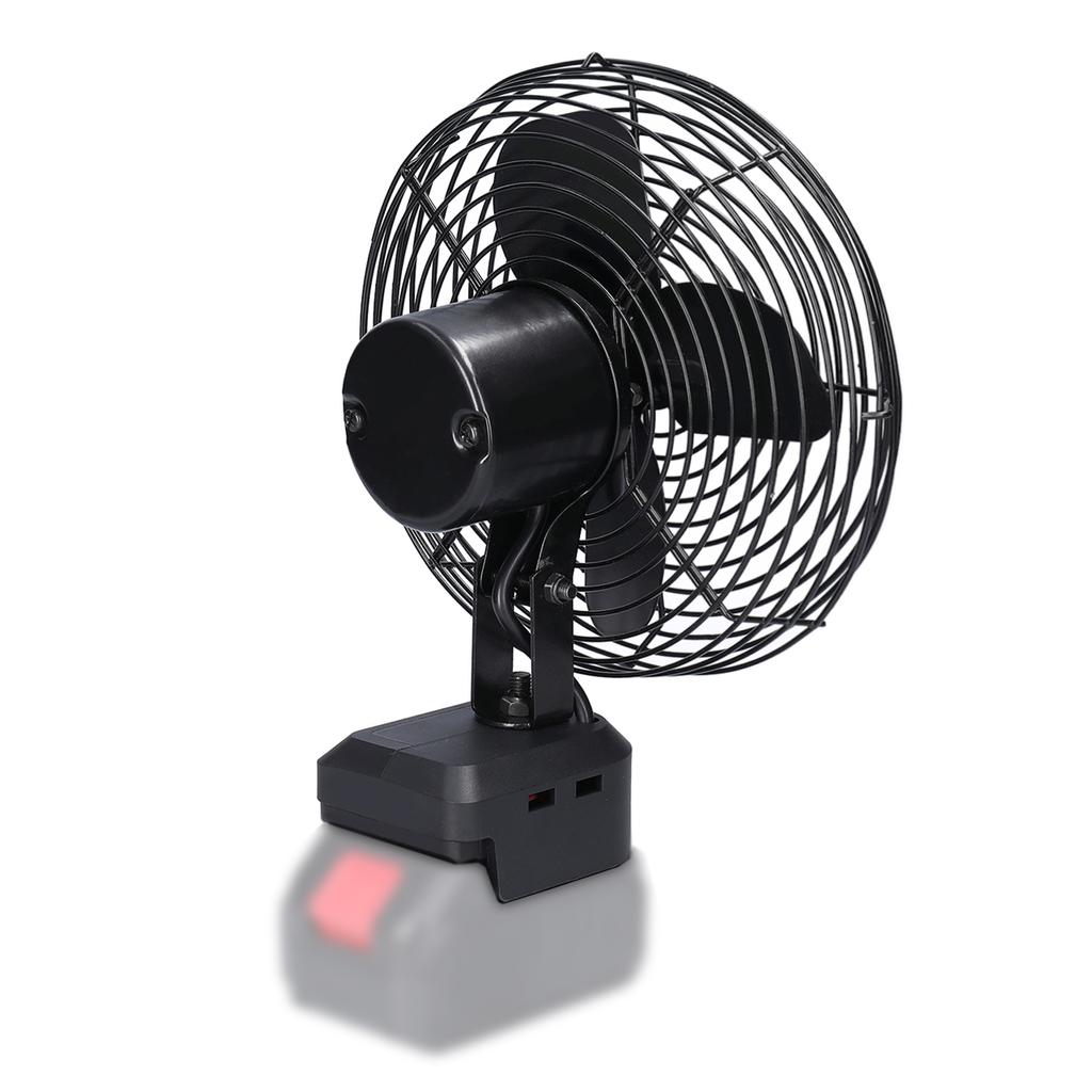 Outdoor Portable Camping Picnic Fishing Fan Cordless Metal Fan Lithium Battery Speed Adjustable Fan