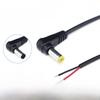 DC5521 Male Cable Yellow L-Type Adapter 90° Angle 2.5mm Power Cord