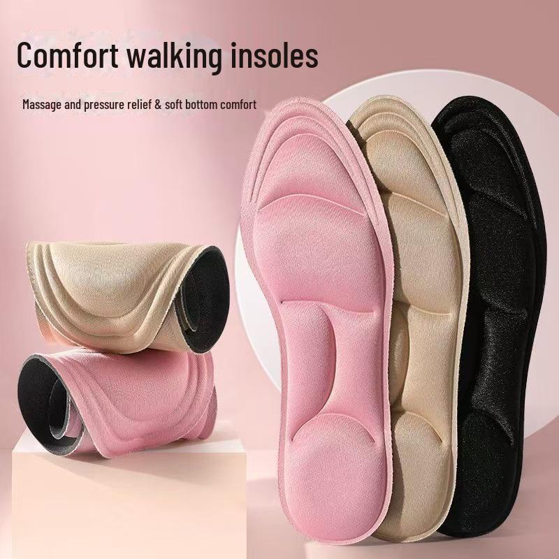 Women's 5D Soft Insoles for High Heels – Comfort & Pain Relief, Customizable Fit, Ideal for Long Hours.