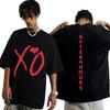 The Weeknd Xo After Hours Letters Print T-Shirt Men's Harajuku Hip Hop Clothes T Shirt Streetwear T Shirts Fashion Streetwear