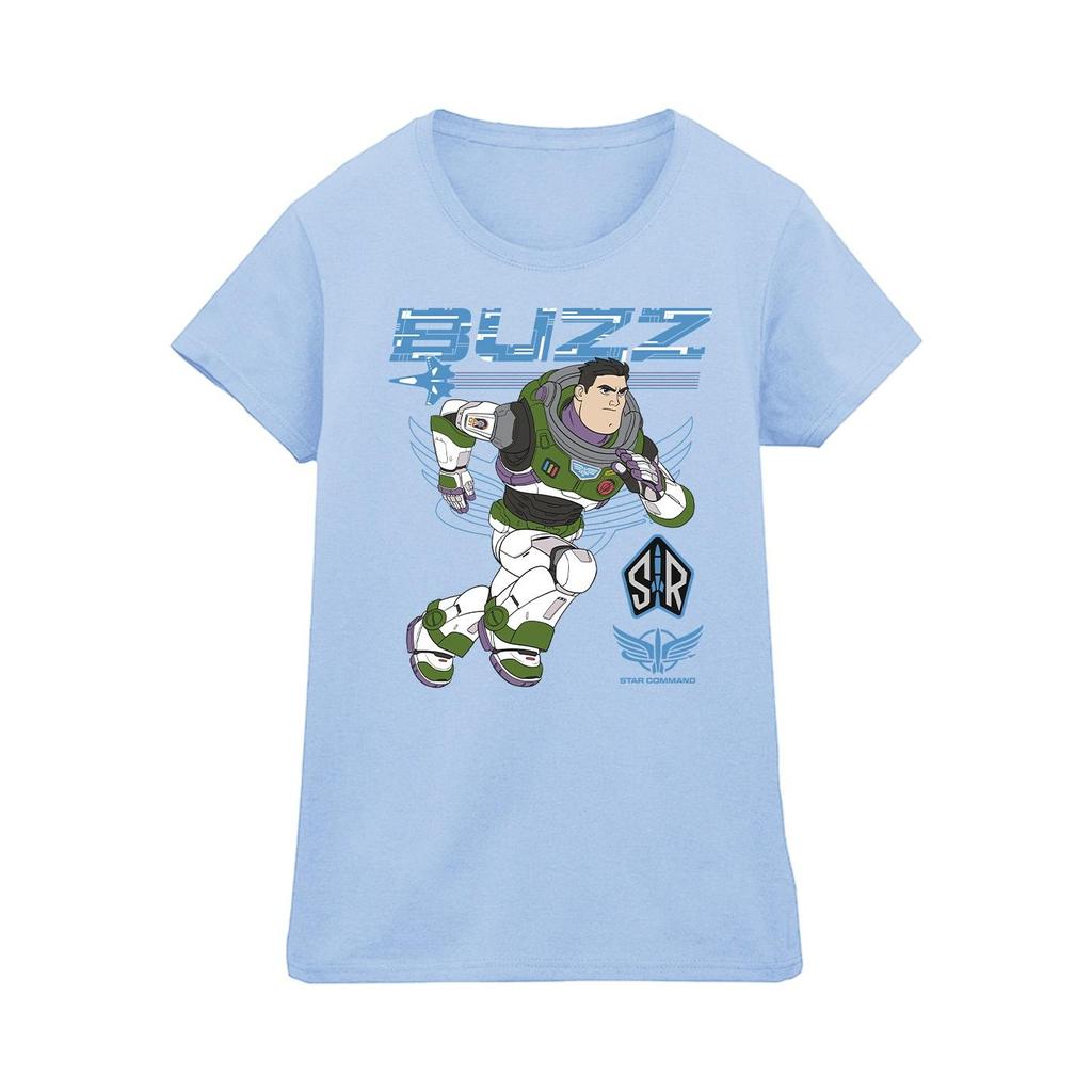 Disney Womens/Ladies Lightyear Buzz Run To Action Cotton T-Shirt