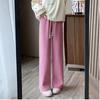 Fleece-lined Wide Leg Pants Women's Autumn and Winter High Waist Loose Slimming Straight Casual Pants