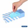 Amazing Odor-proof Bag Bos Striped Package Set of 2/light Blue S Size 200 Pieces for Processing Baby Diapers, Pet Poo, Food Waste, Sanitary Items, Etc