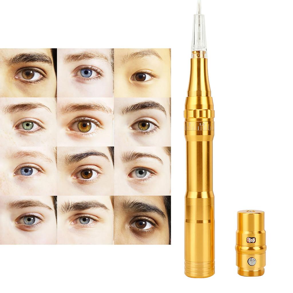 Semi Permanent Microblading Makeup Machine Eyebrow Lip Tattoo Pen 95- Gold