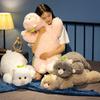 80/100cm Lovely Alpaca Plush Toy Alpaca Soft Stuffed Cute Sheep Animal Dolls Sleep Pillow Home Bed Decor Gift