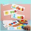 Puzzle Wooden Kids Toy With Alphabet Word Play For Early Development Learning